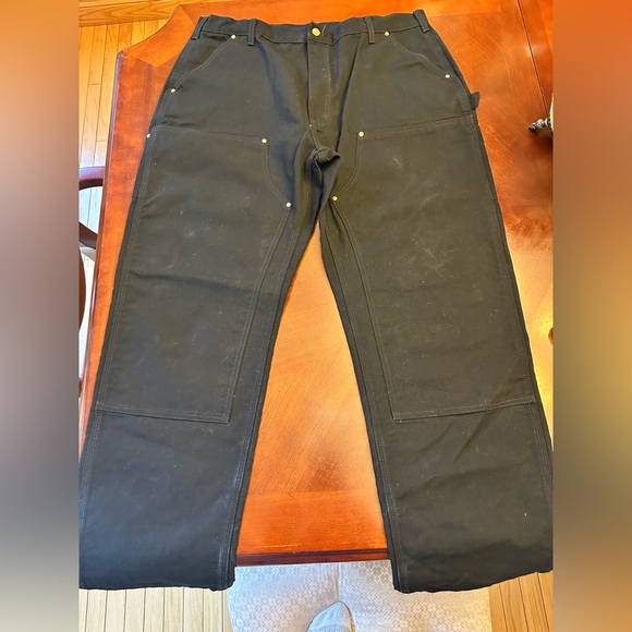 Carhartt Black Work Pants with knee pad pocket - Picture 1 of 5